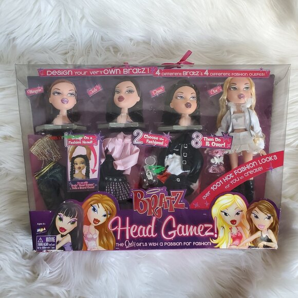 Bratz Head Gamez 4 Doll Set Cloe Rare 1st Edition 2005 - Picture 1 of 12